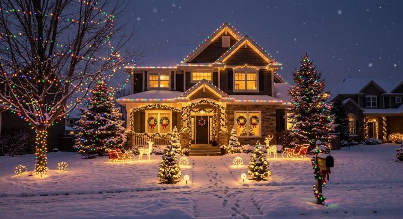 Holiday Lights Installation in Kansas City, MO