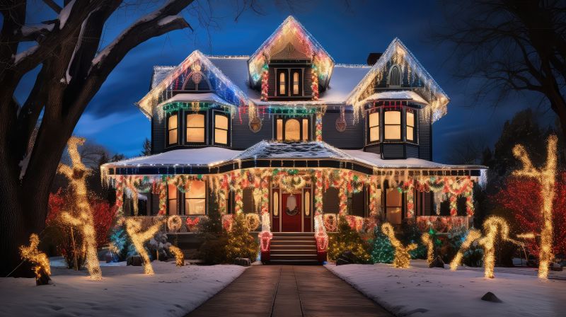 Seasonal Lights Installation in Roswell, GA